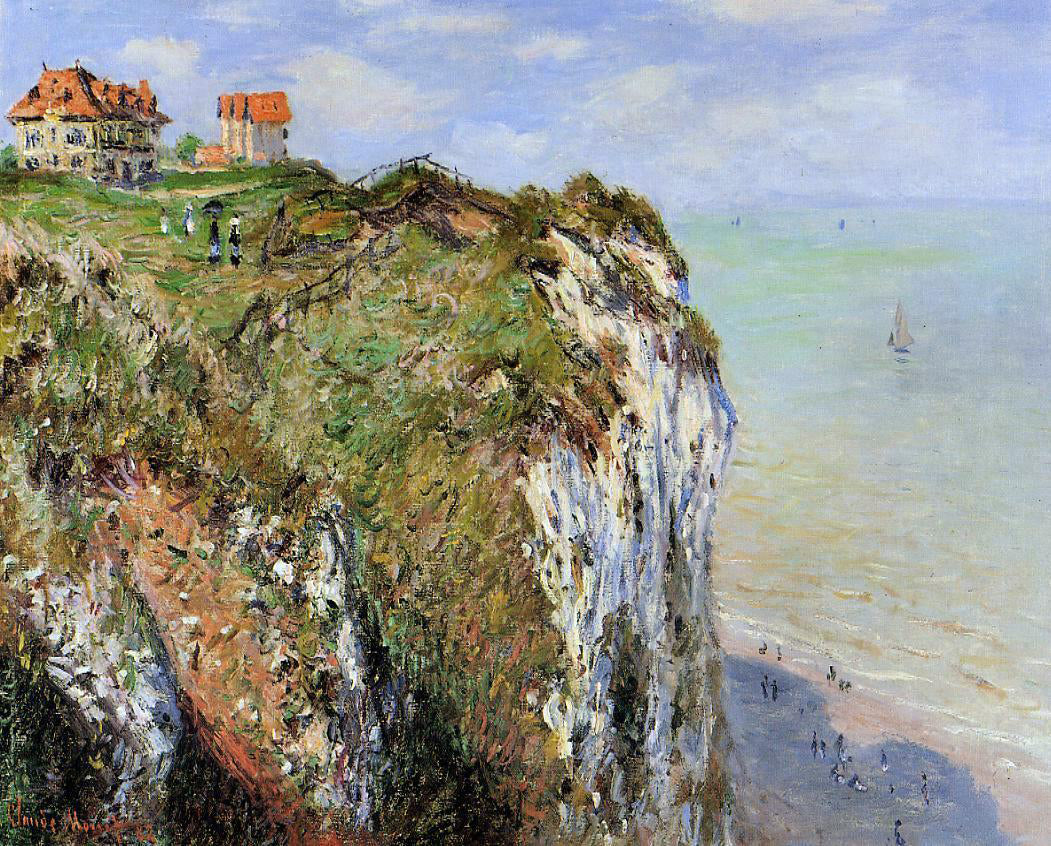 Claude Oscar Monet The Cliff at Dieppe - Hand Painted Oil Painting