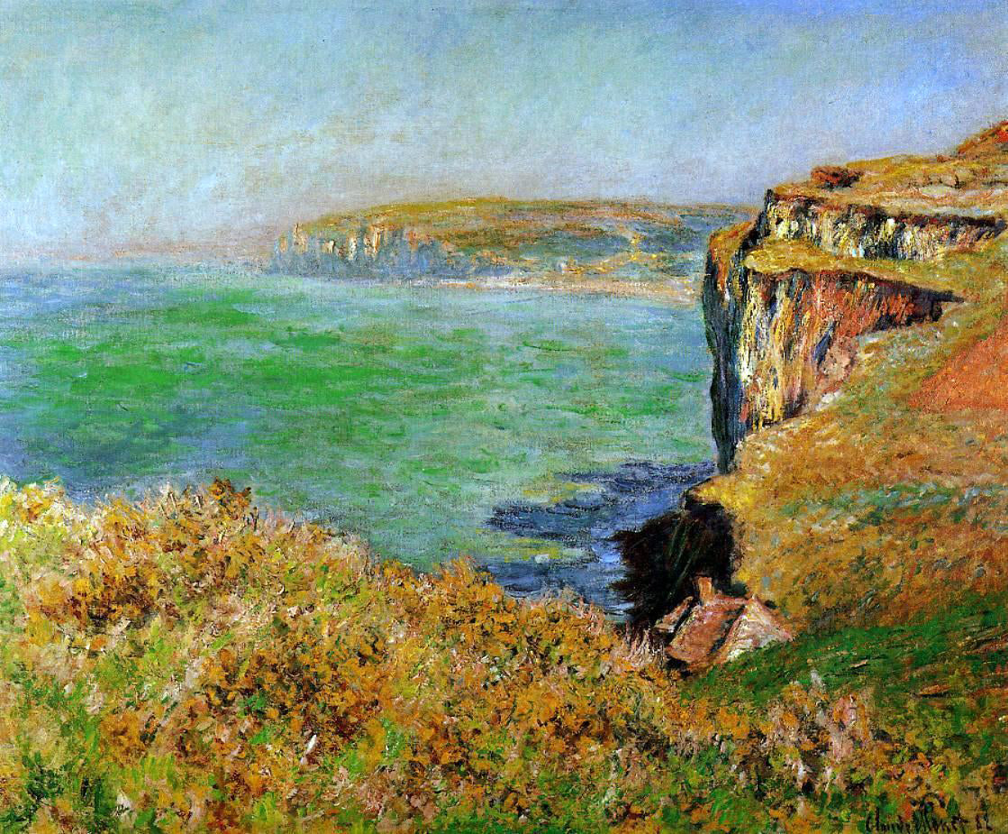 Claude Oscar Monet A Cliff at Varengeville - Hand Painted Oil Painting