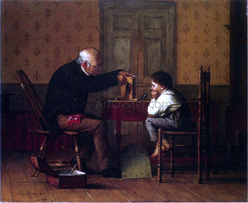 Enoch Wood Perry The Clock Doctor - Hand Painted Oil Painting