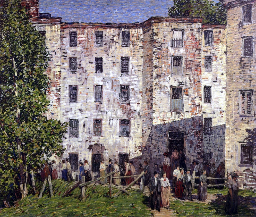 Robert Spencer The Closing Hour - Hand Painted Oil Painting