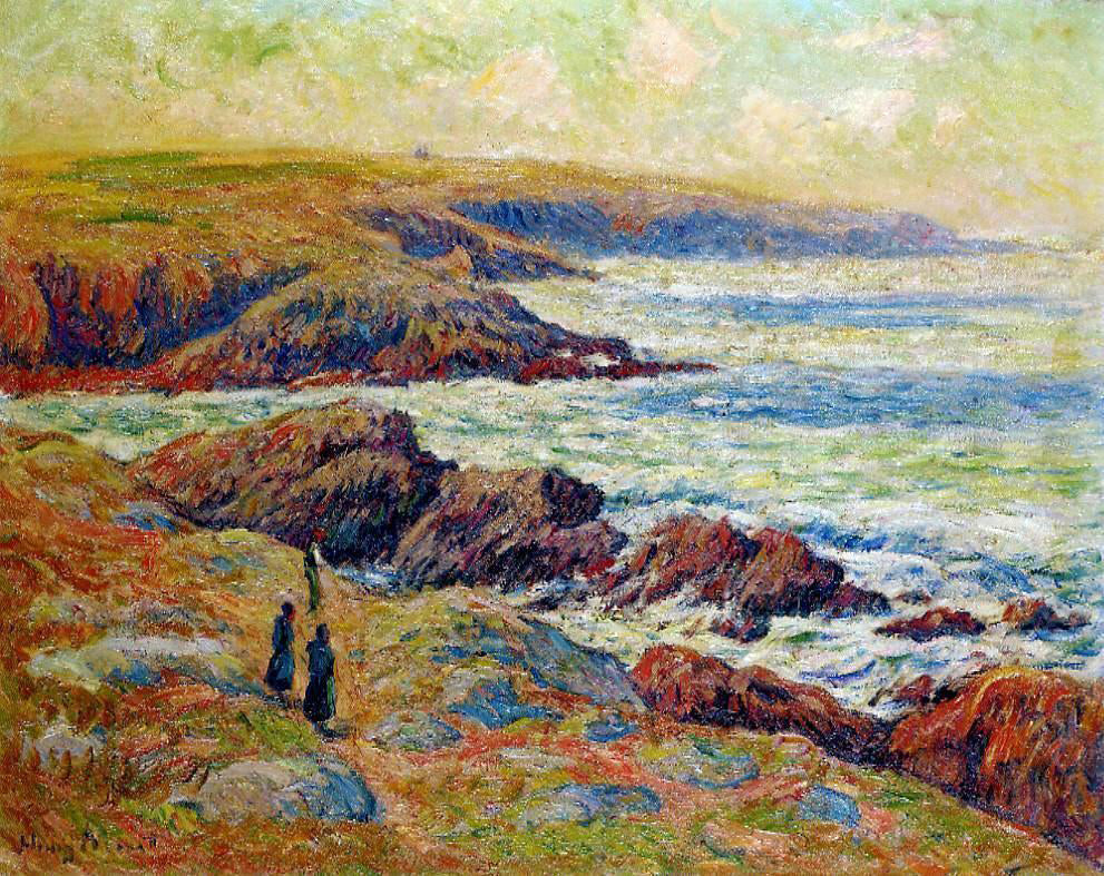 Henri Moret The Coast near Douarnenez - Hand Painted Oil Painting