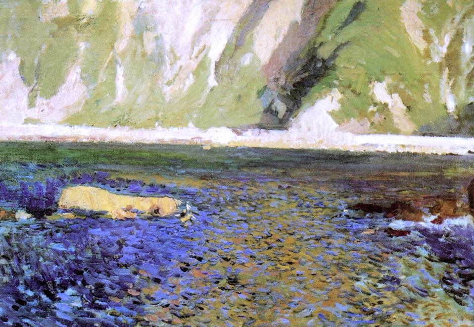 Joaquin Sorolla Y Bastida The Coast near San Sebastian - Hand Painted Oil Painting