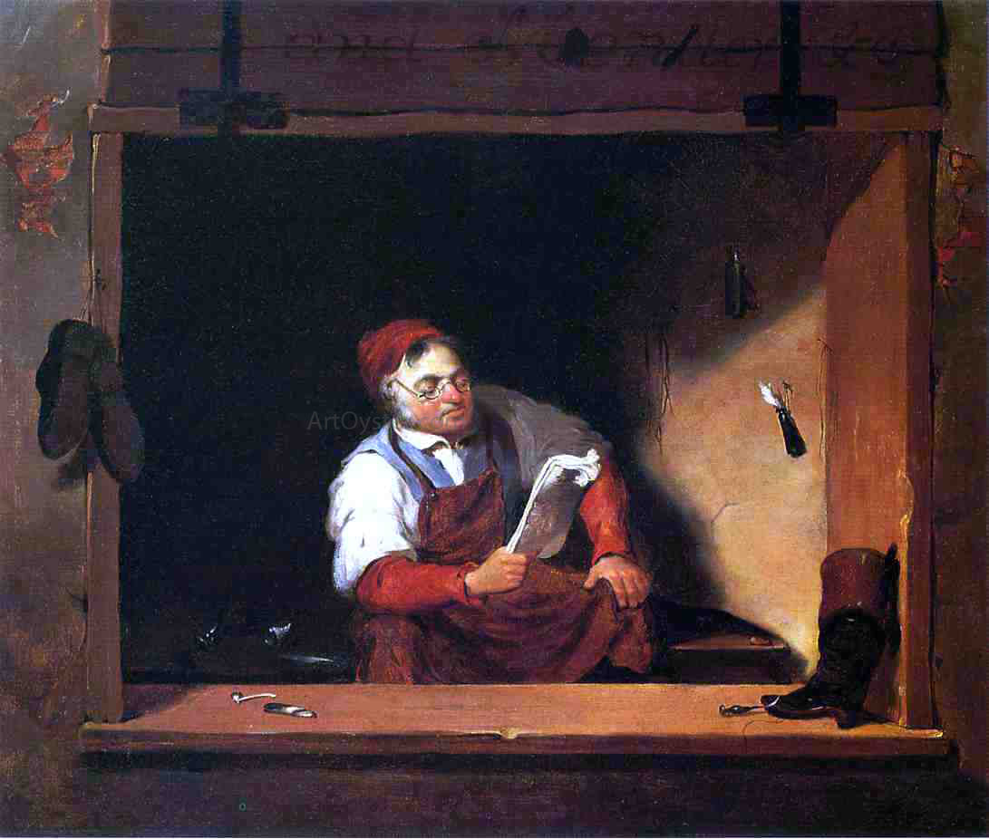 Francis William Edmonds A Cobbler - Hand Painted Oil Painting