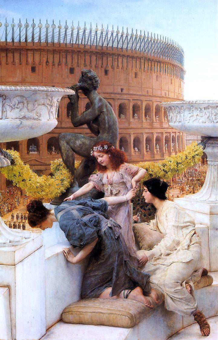 Sir Lawrence Alma-Tadema The Coliseum - Hand Painted Oil Painting