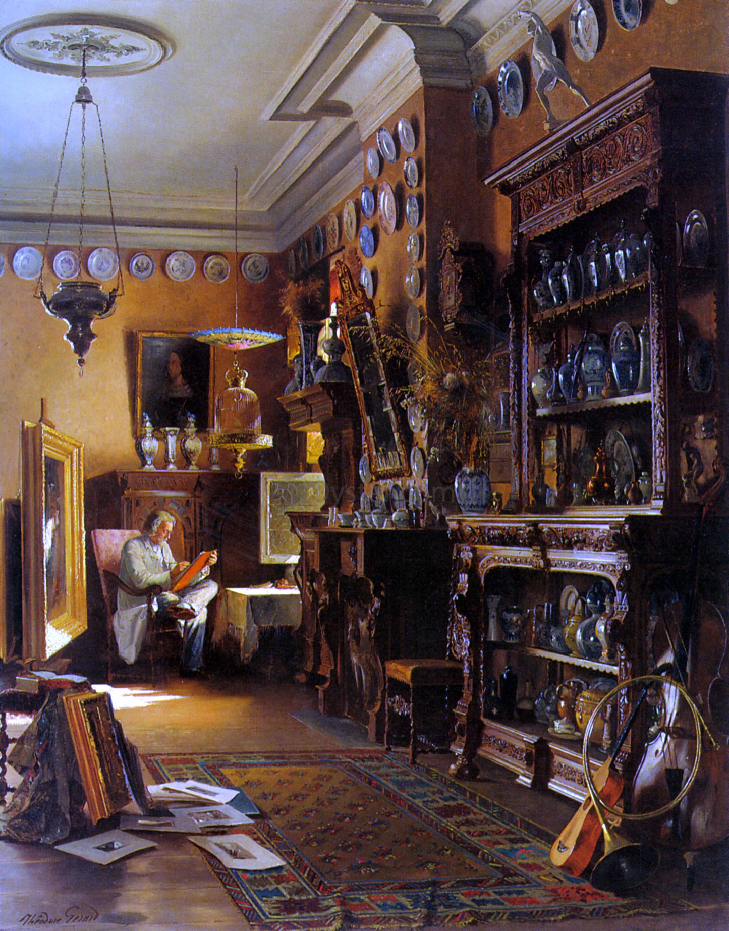 Theodore Gerard The Collectors Studio - Hand Painted Oil Painting