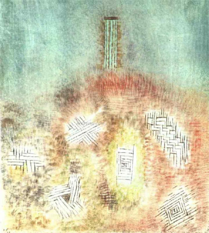 Paul Klee The Column - Hand Painted Oil Painting