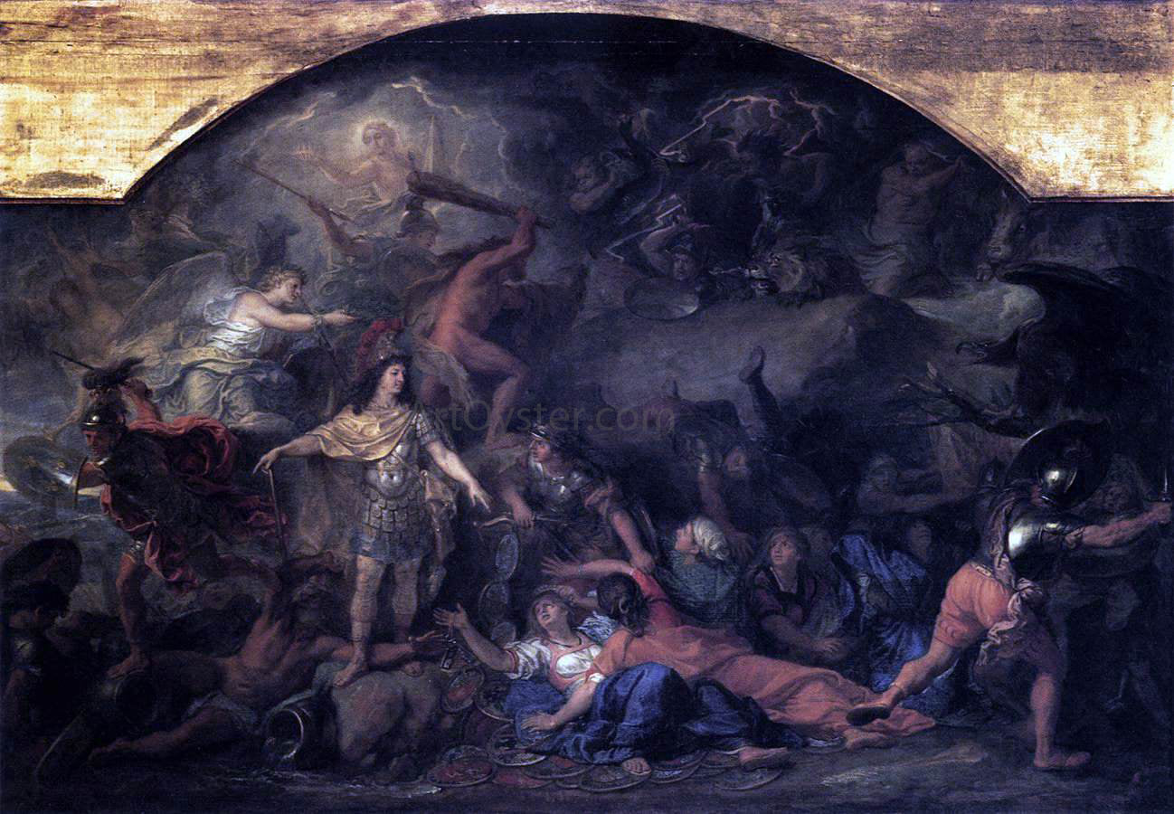 Charles Le Brun The Conquest of Franche-Comte - Hand Painted Oil Painting