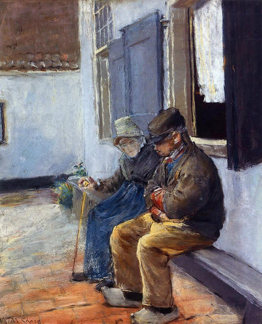 William Merritt Chase The Consultation - Hand Painted Oil Painting