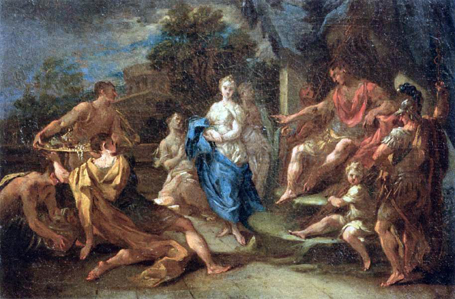 Michele Rocca The Continence of Scipio - Hand Painted Oil Painting