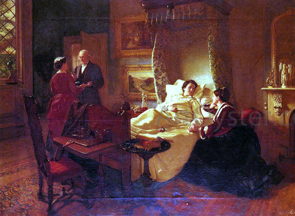 John Faed The Convalescent - Hand Painted Oil Painting