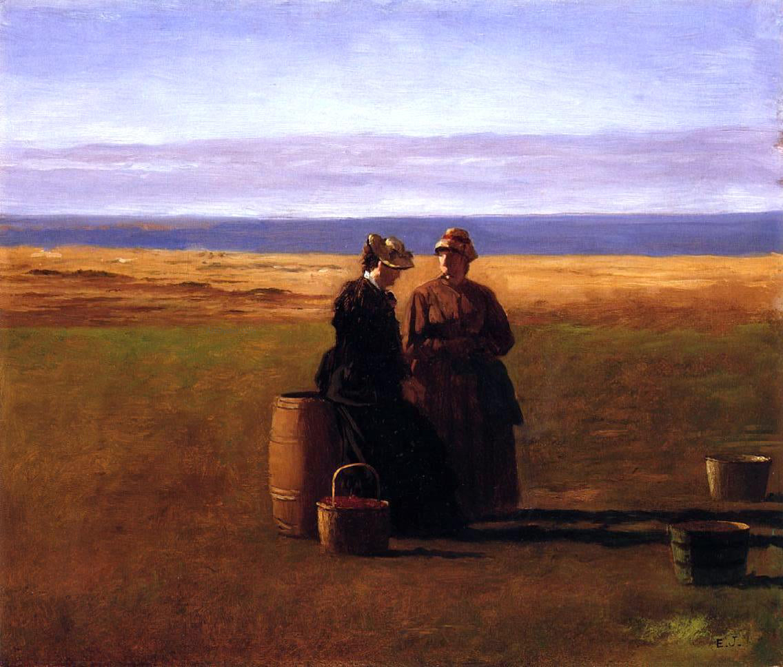 Eastman Johnson The Conversation - Hand Painted Oil Painting