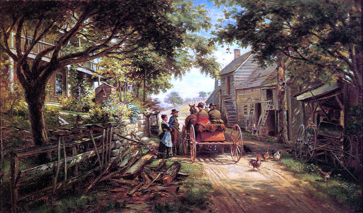 Edward Lamson Henry The Conversation - Hand Painted Oil Painting