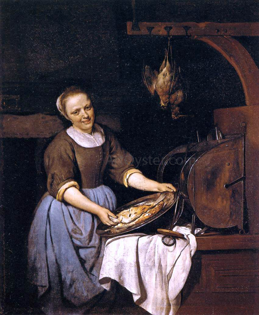 Gabriel Metsu The Cook - Hand Painted Oil Painting