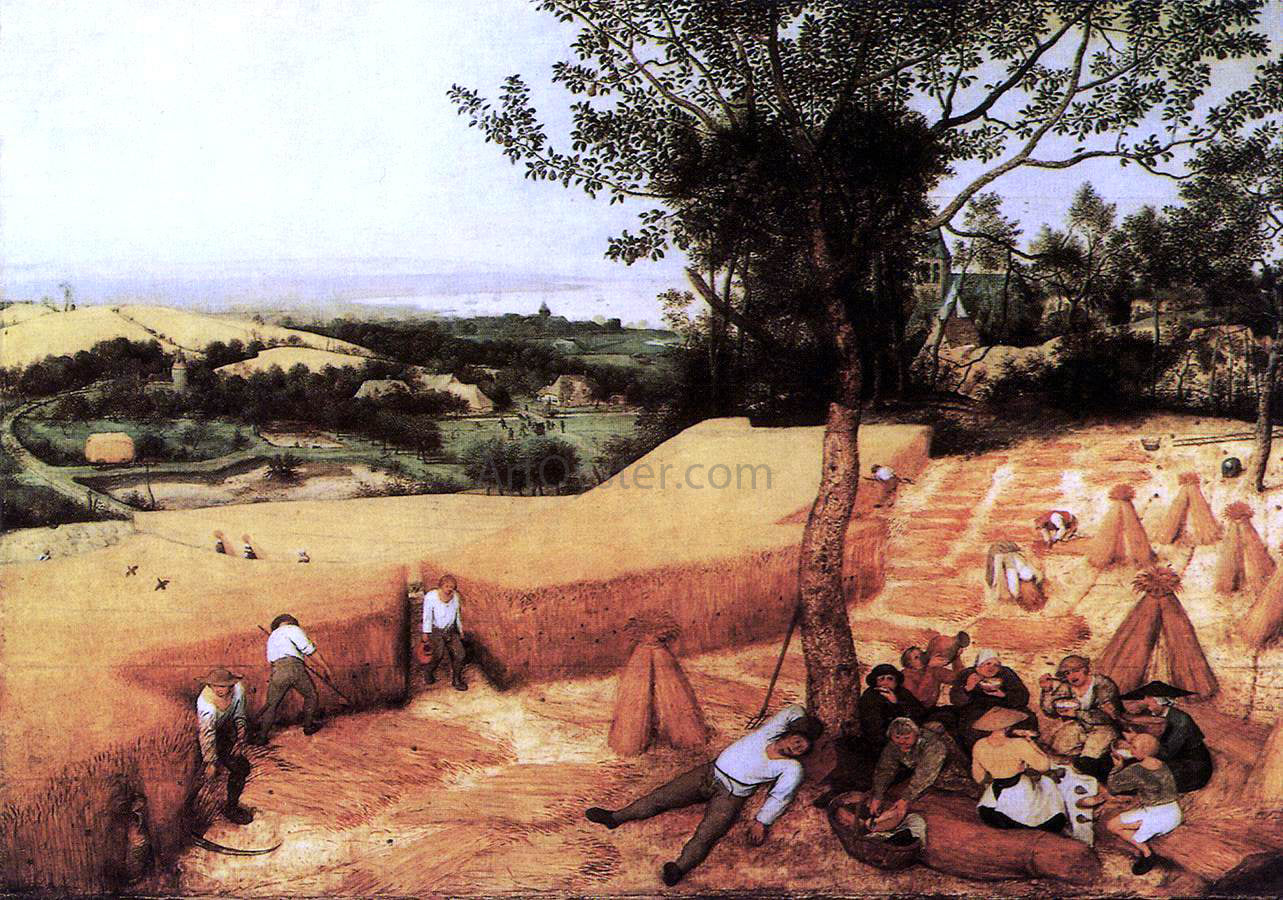 The Elder Pieter Bruegel The Corn Harvest (August) - Hand Painted Oil Painting