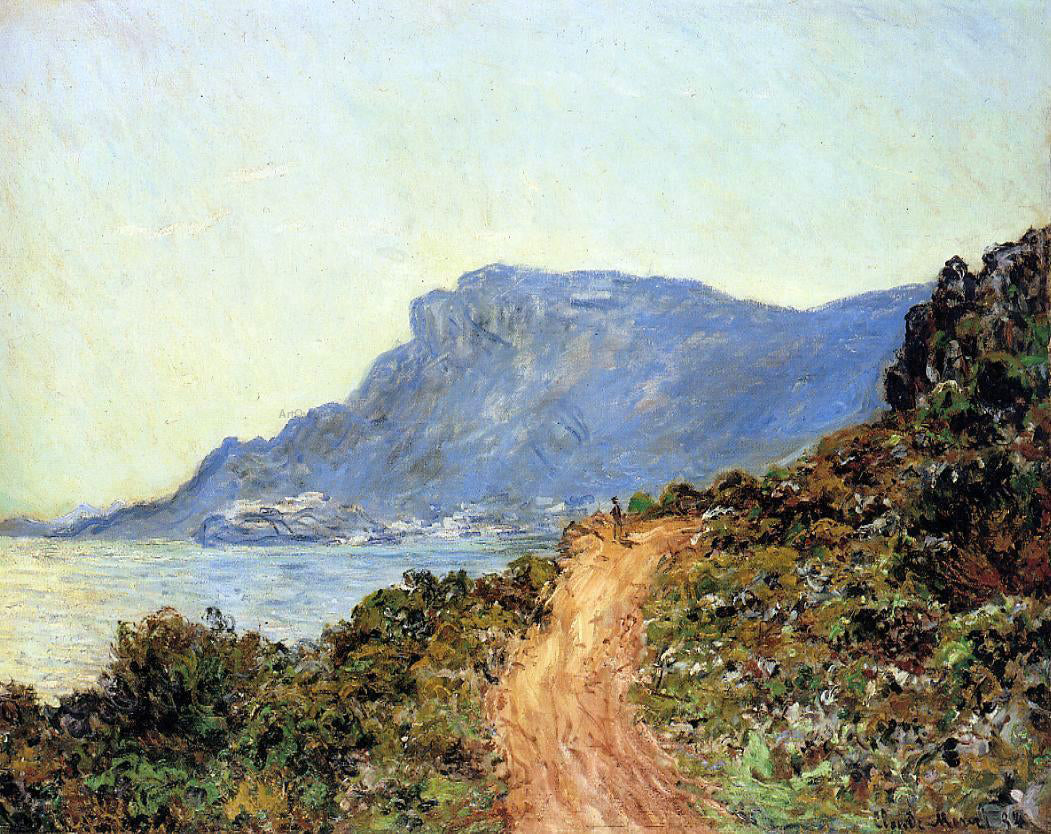 Claude Oscar Monet The Corniche of Monaco - Hand Painted Oil Painting