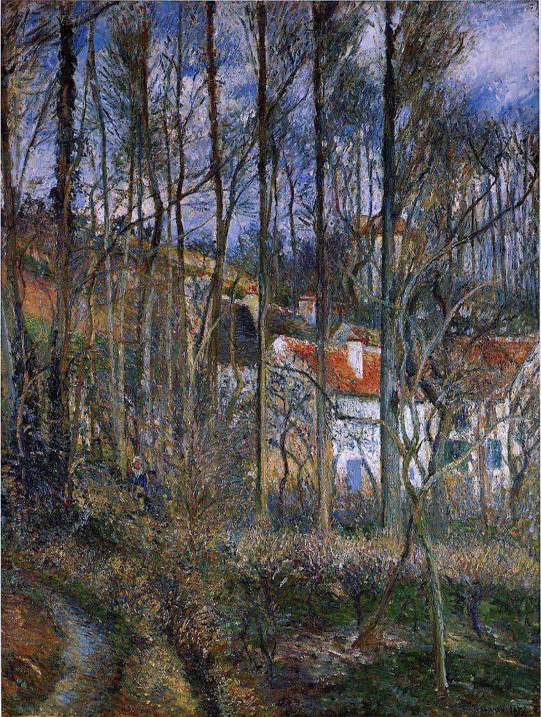 Camille Pissarro The Cote des Boeurs at l'Hermitage, near Pontoise - Hand Painted Oil Painting