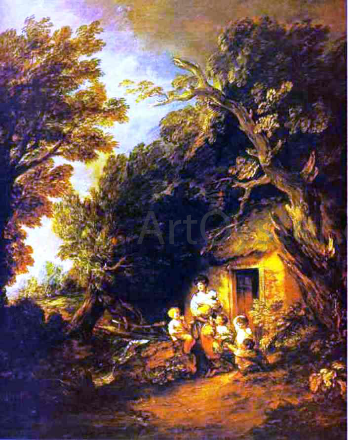  Thomas Gainsborough The Cottage Door - Hand Painted Oil Painting