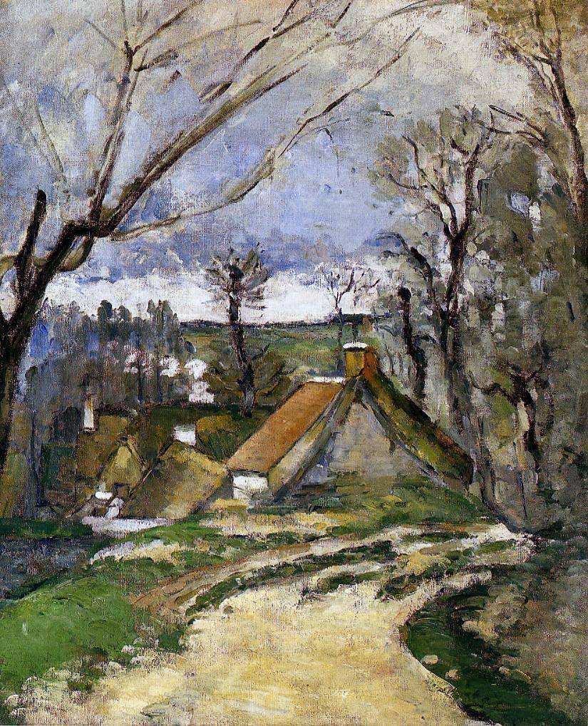  Paul Cezanne The Cottages of Auvers - Hand Painted Oil Painting