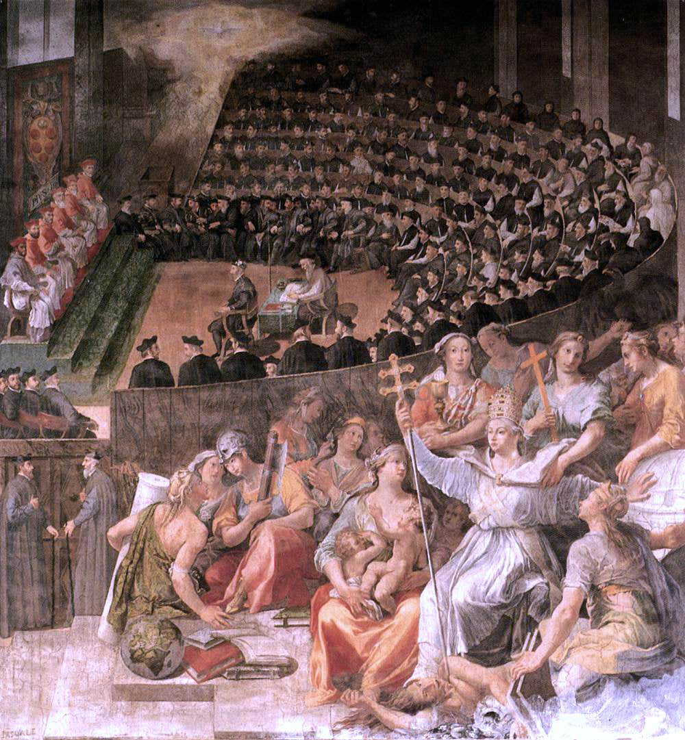 Pasquale Cati Da Iesi The Council of Trent - Hand Painted Oil Painting