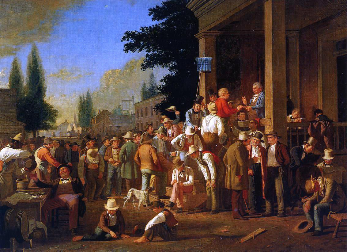  George Caleb Bingham The County Election (no.1) - Hand Painted Oil Painting