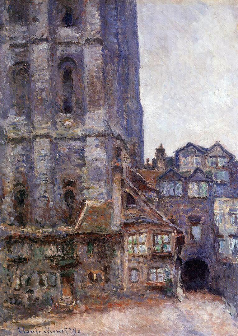 Claude Oscar Monet The Cour d'Albane, Grey Weather - Hand Painted Oil Painting