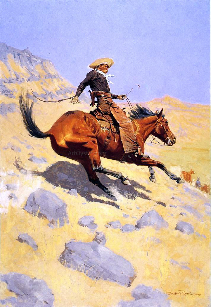 Frederic Remington The Cowboy - Hand Painted Oil Painting