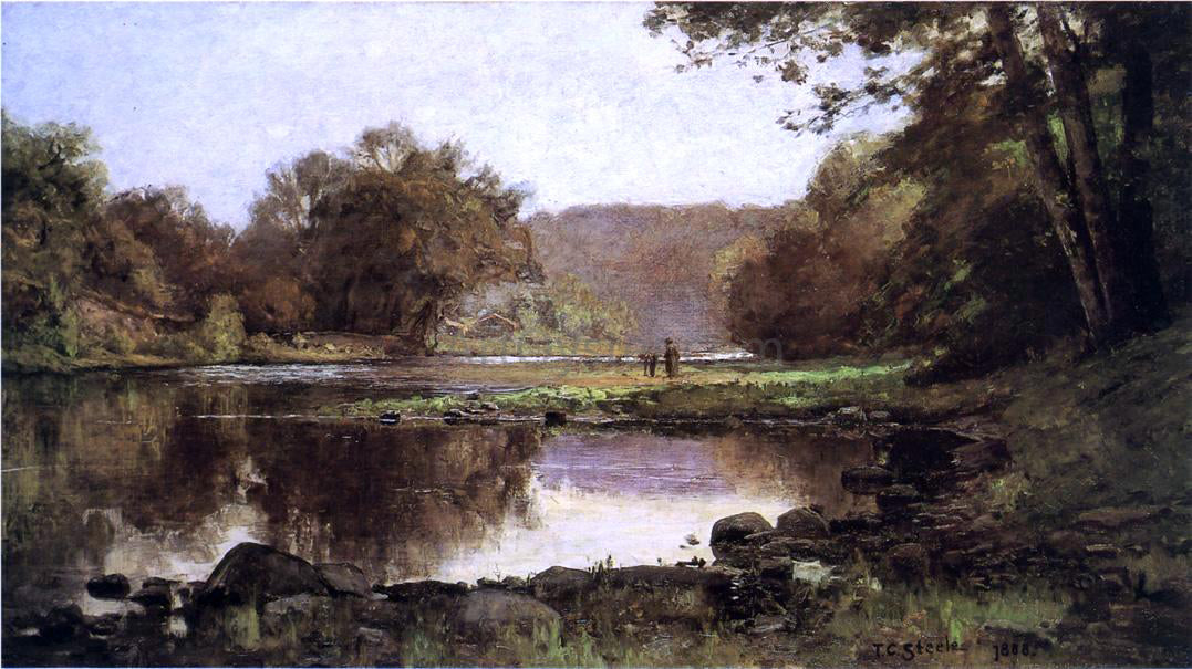 Theodore Clement Steele The Creek - Hand Painted Oil Painting