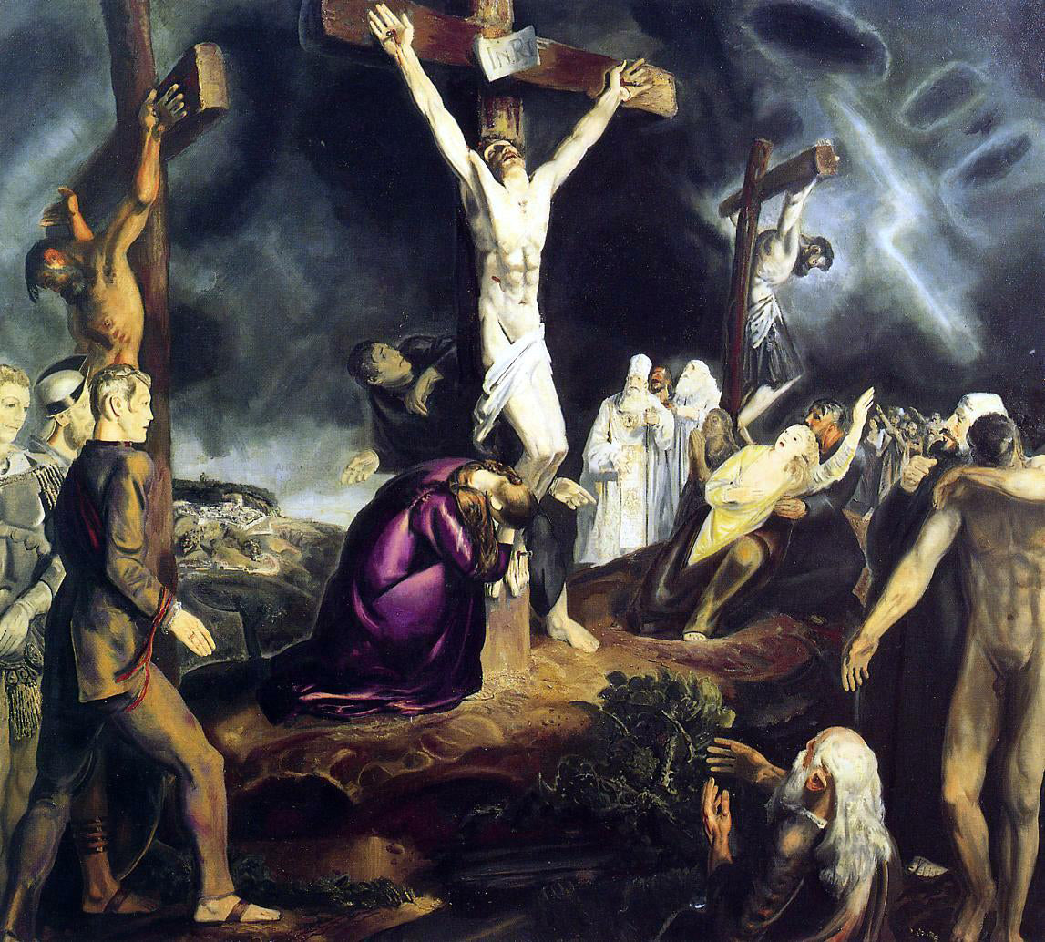 George Wesley Bellows The Crucifixion - Hand Painted Oil Painting