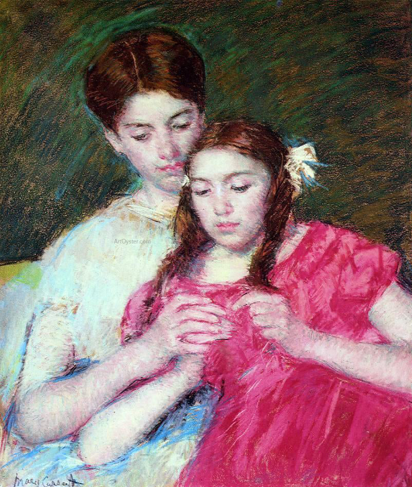 Mary Cassatt The Crochet Lesson - Hand Painted Oil Painting