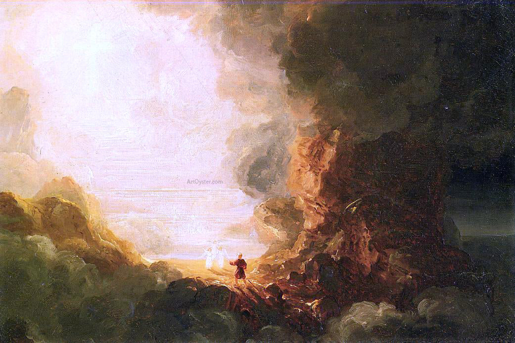 Thomas Cole The Cross and the World: Study for 'The Pilgrim of the Cross at the End of His Journey' - Hand Painted Oil Painting