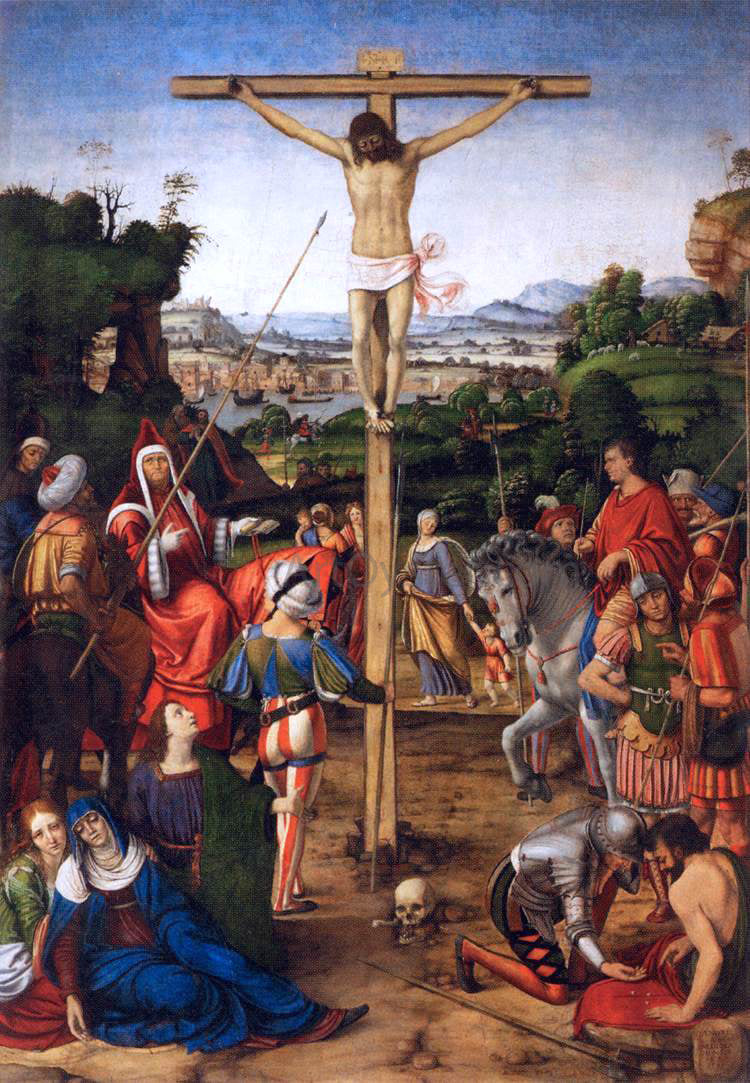 Andrea Solario The Crucifixion - Hand Painted Oil Painting