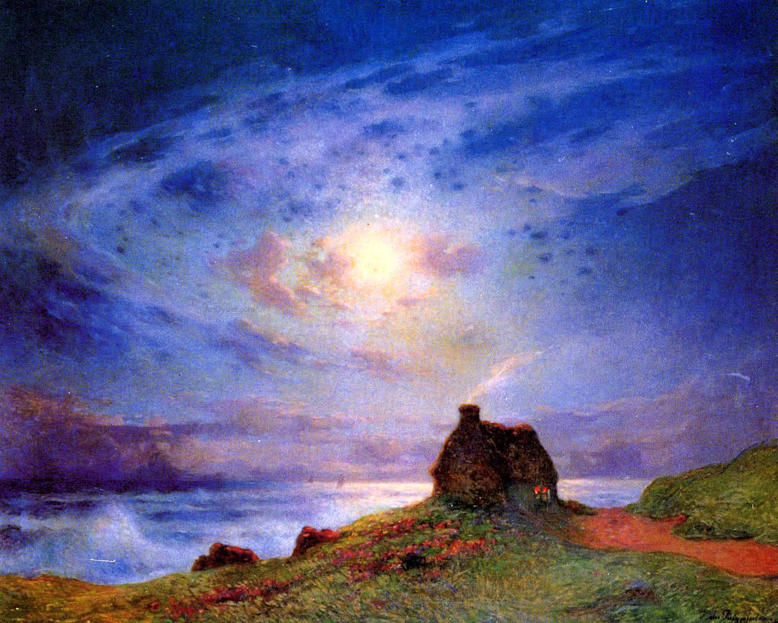 Ferdinand Du Puigaudeau The Customs Cabin - Hand Painted Oil Painting