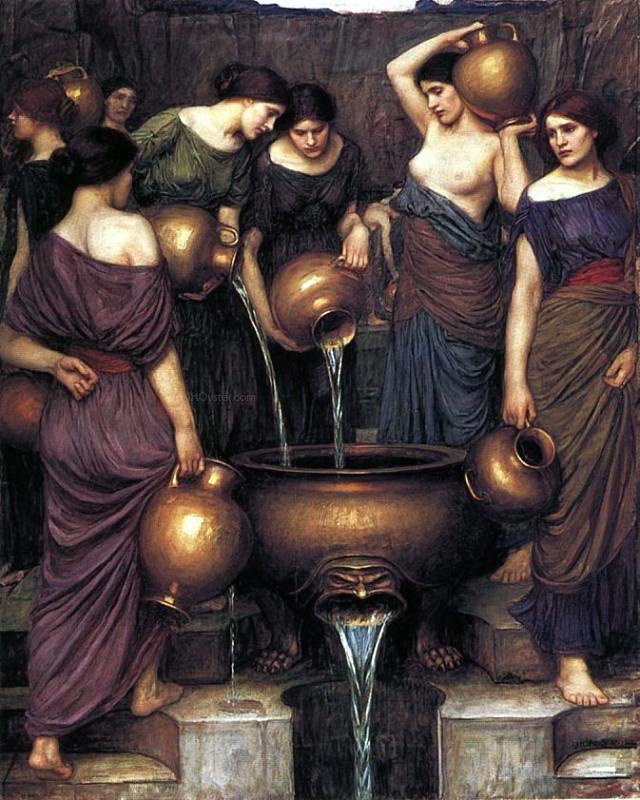 John William Waterhouse The Danaides - Hand Painted Oil Painting