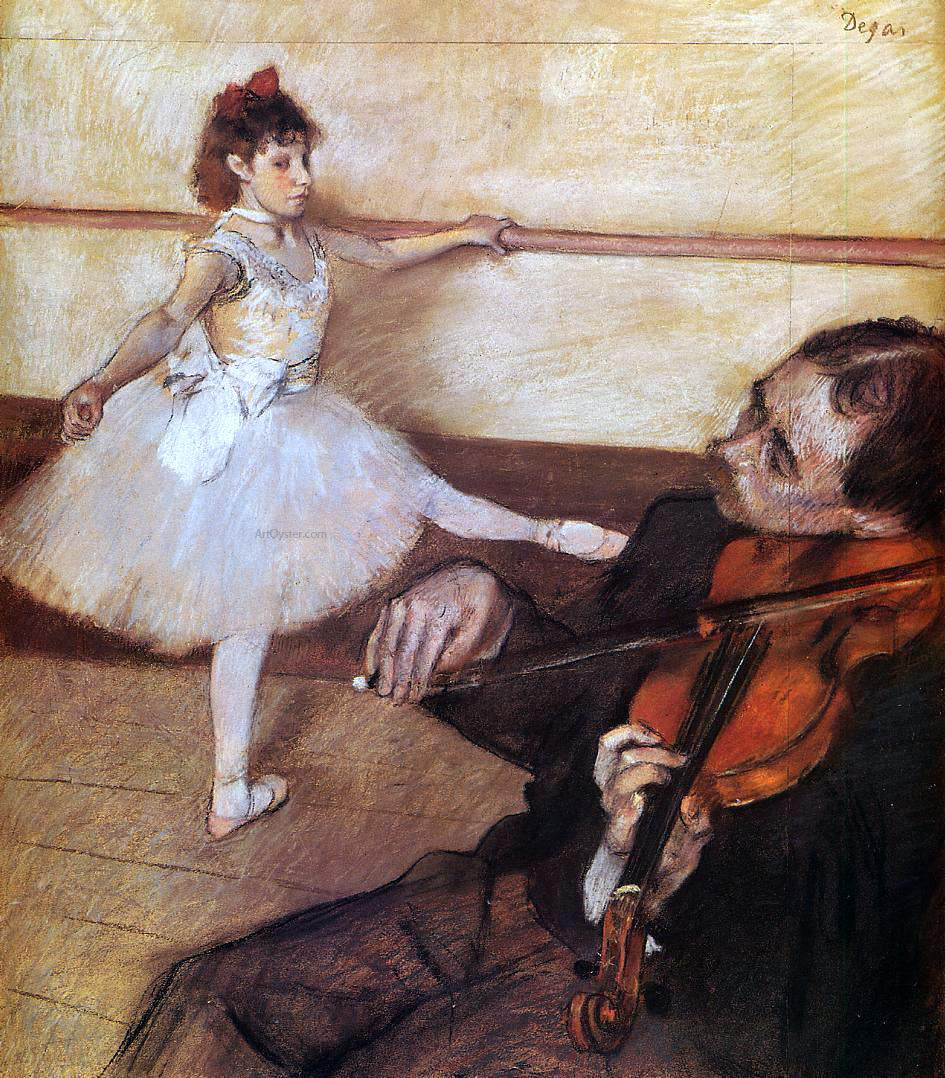 Edgar Degas The Dance Lesson - Hand Painted Oil Painting