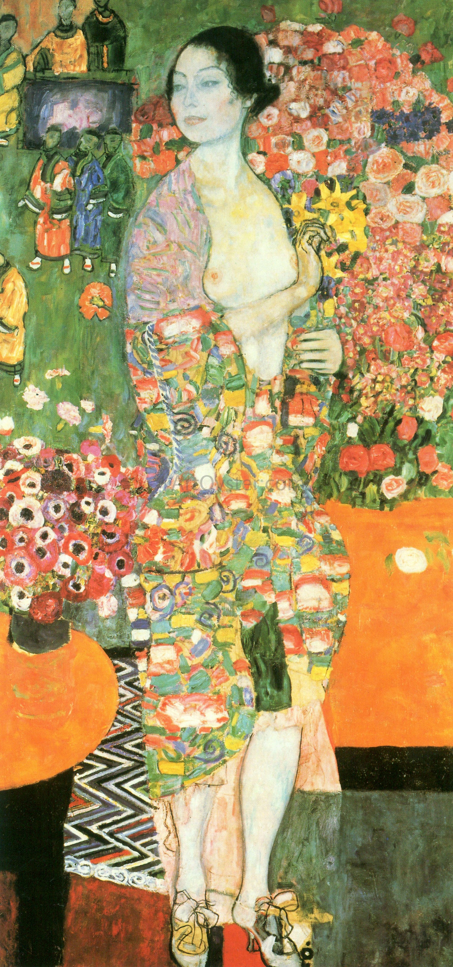 Gustav Klimt A Dancer - Hand Painted Oil Painting