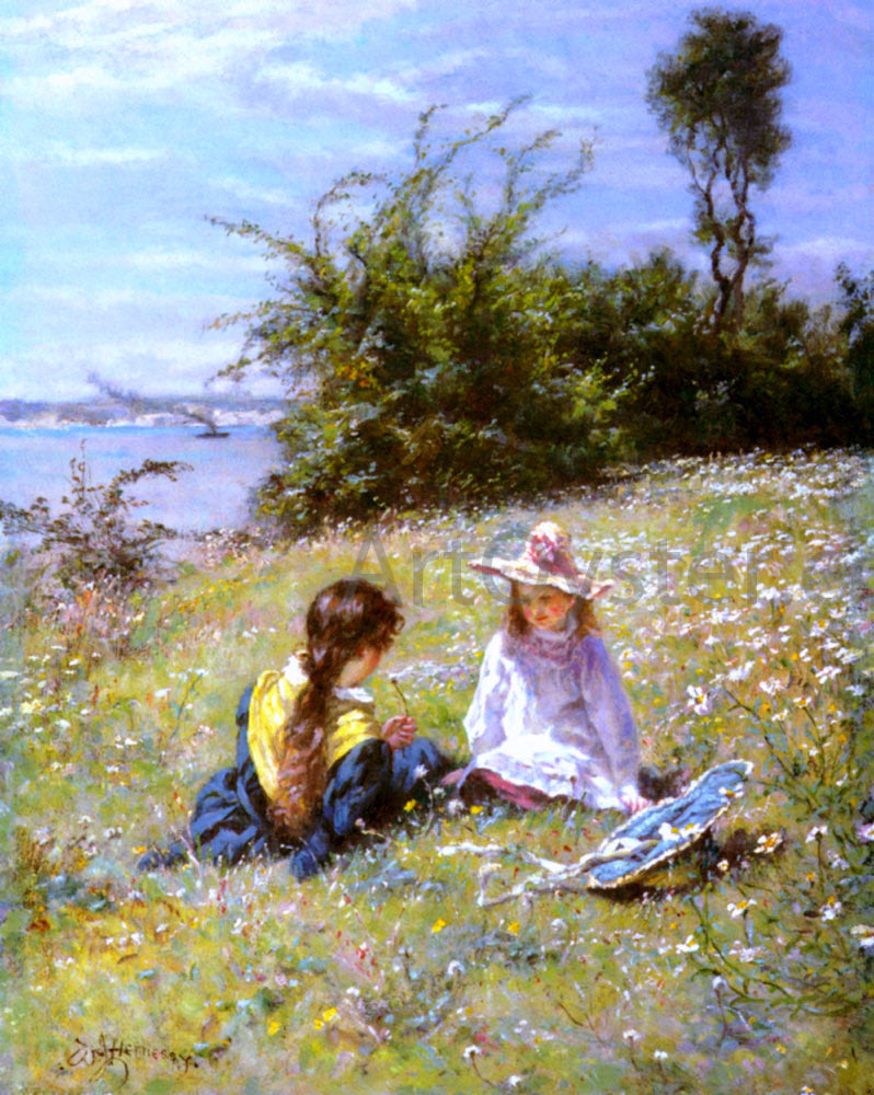 William John Hennessy The Dandelion Clock - Hand Painted Oil Painting