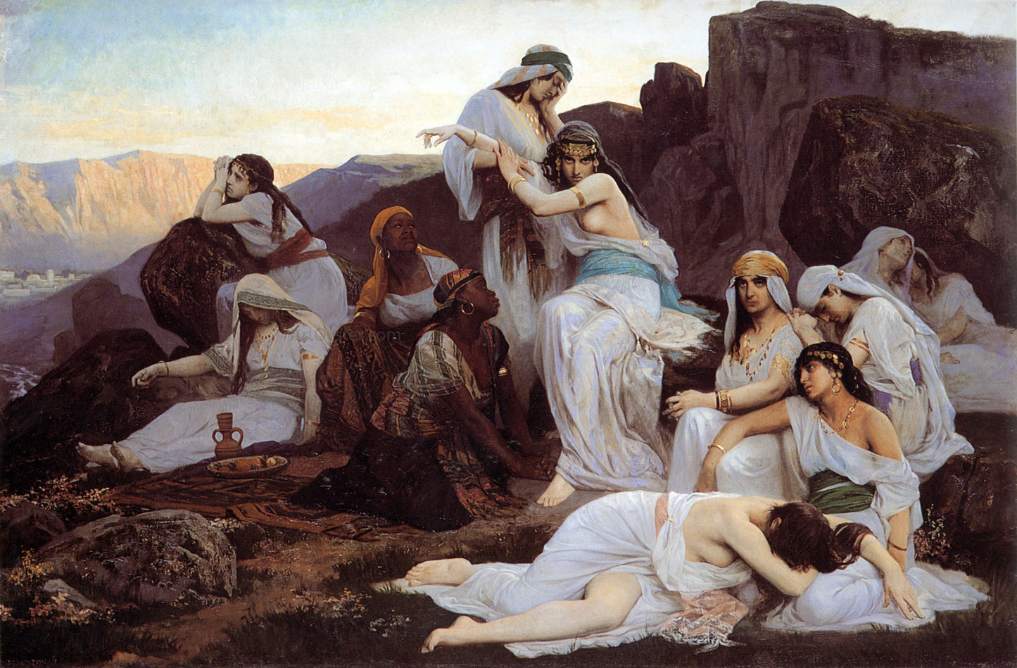 Edouard Bernard Debat-Ponsan The Daughter of Jephthah - Hand Painted Oil Painting