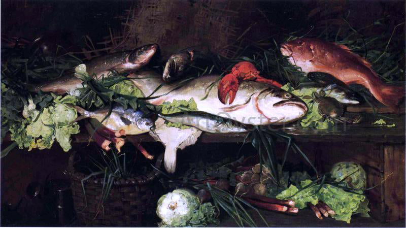 Lawrence Carmichael Earle The Day's Catch - Hand Painted Oil Painting