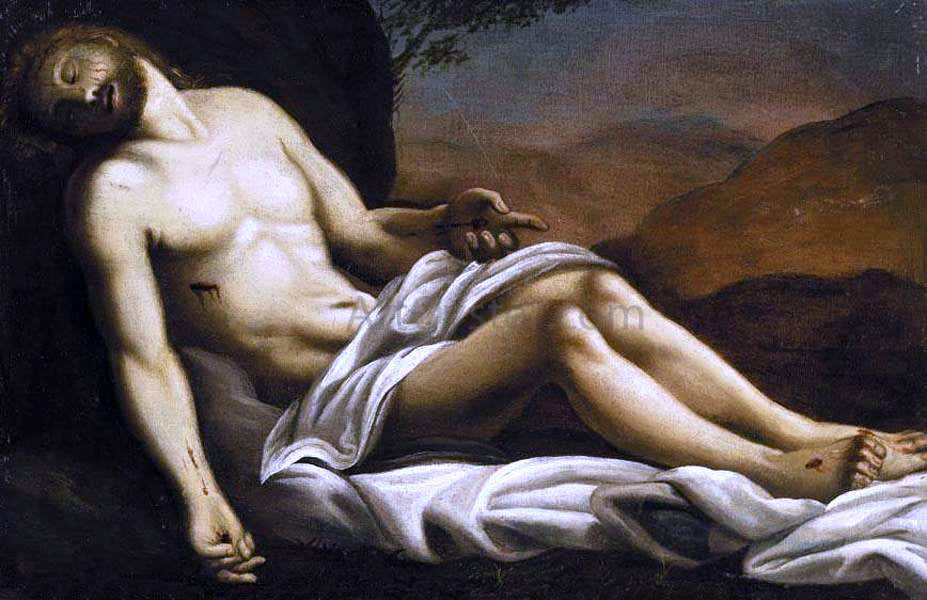 Sisto Badalocchio The Dead Christ - Hand Painted Oil Painting