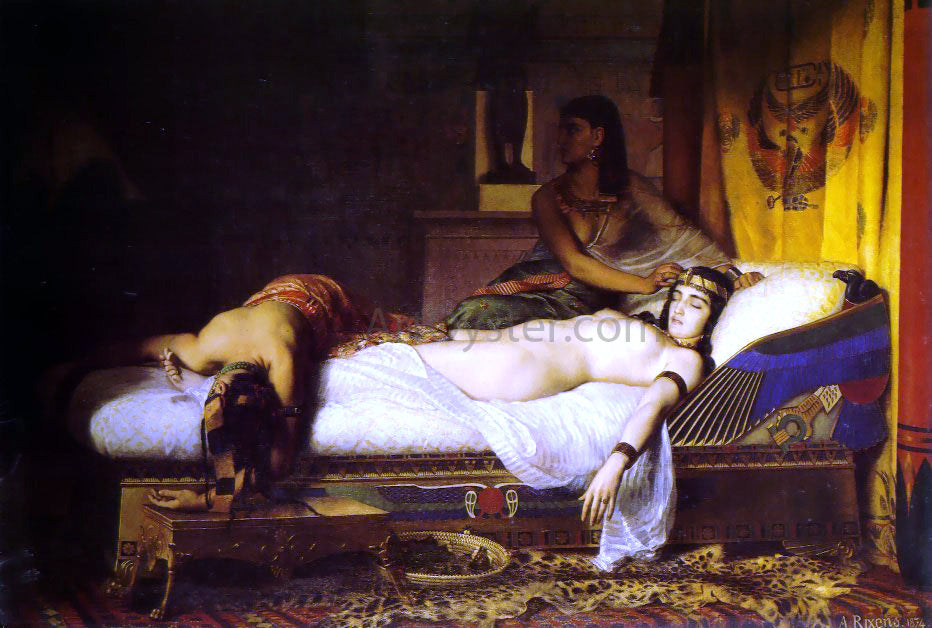 Jean Andre Rixens The Death of Cleopatra - Hand Painted Oil Painting