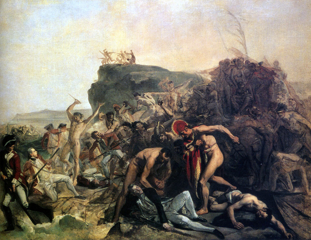 Johann Zoffany The Death Of Cook - Hand Painted Oil Painting
