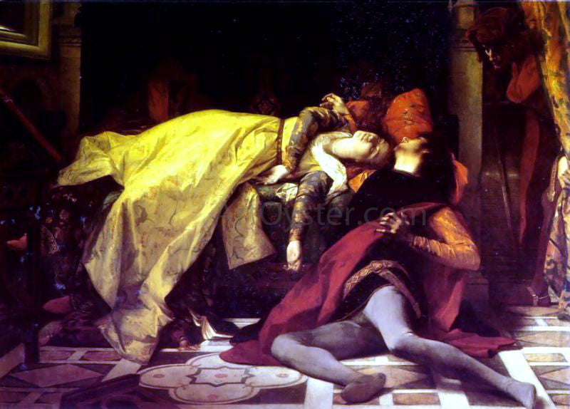 Alexandre Cabanel The Death of Francesca da Rimini and Paolo Malatesta - Hand Painted Oil Painting