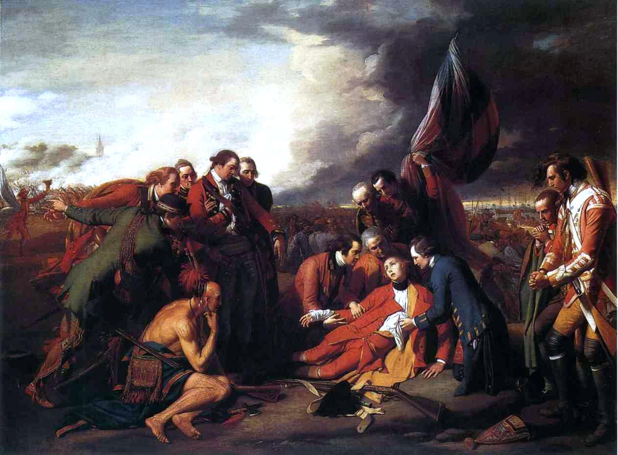 Benjamin West The Death of General Wolfe - Hand Painted Oil Painting
