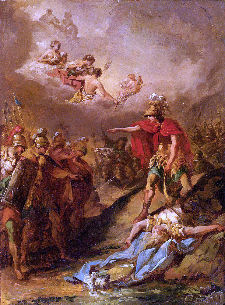 Jacques Henri Sablet The Death Of Pallas - Hand Painted Oil Painting
