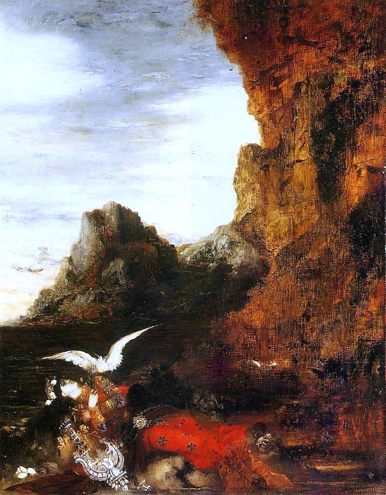 Gustave Moreau The Death of Sappho - Hand Painted Oil Painting
