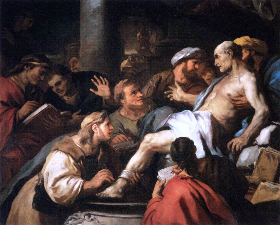 Luca Giordano The Death of Seneca - Hand Painted Oil Painting