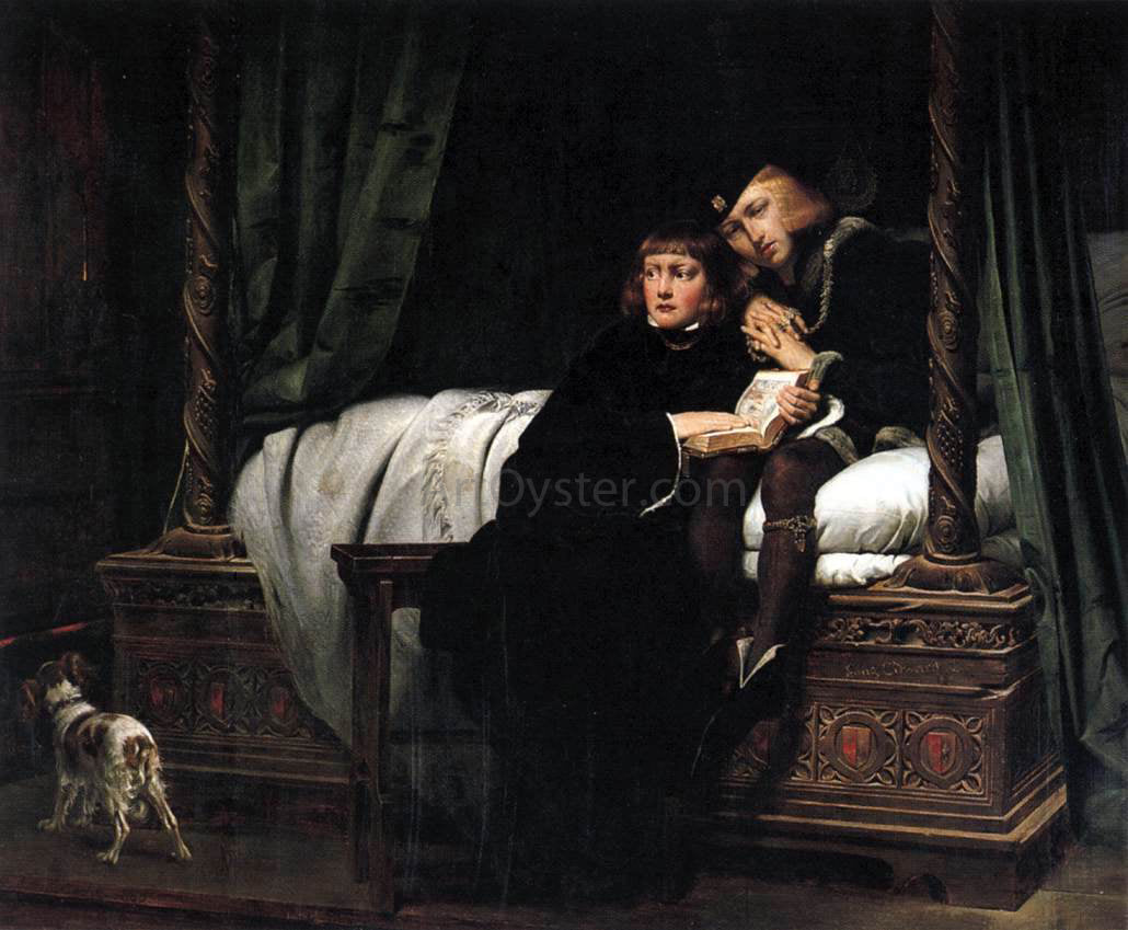 Paul Delaroche The Death of the Sons of King Edward in the Tower - Hand Painted Oil Painting