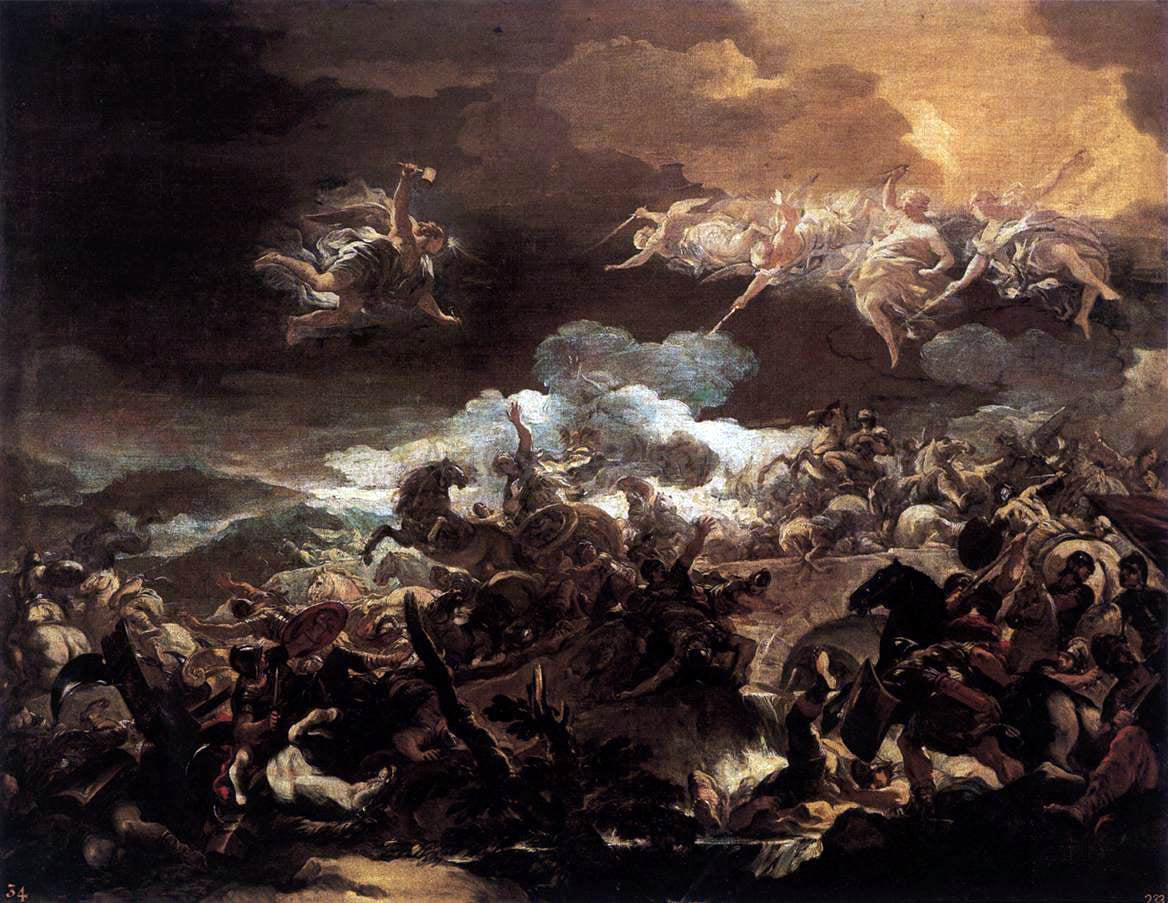 Luca Giordano The Defeat of Sisera - Hand Painted Oil Painting