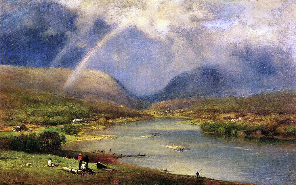 George Inness The Delaware Water Gap - Hand Painted Oil Painting