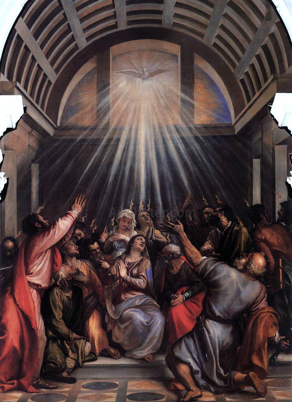 Titian The Descent of the Holy Ghost - Hand Painted Oil Painting